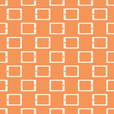 Akıllı telefon veya elektronik tablet Dikişsiz desen arka plan.