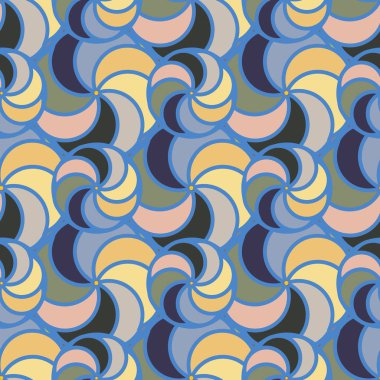 soyut geometrik renk desenli vektör çizimi