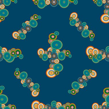 Soyut geometrik renkli seamless modeli daireler ile