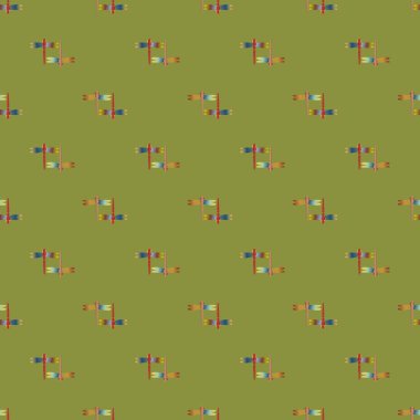 Dekoratif renkli seamless modeli ile şirin yusufçuk