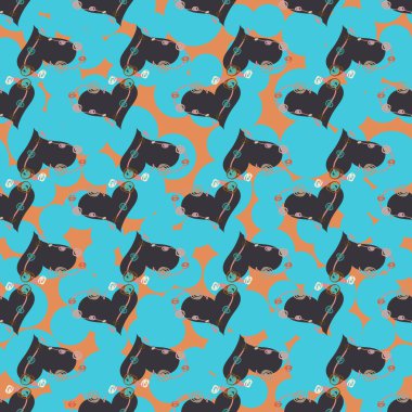 Soyut kalpler Dikişsiz desen arka planı için. 