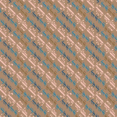 Arapça metin mutlu tatil çok renkli seamless modeli.