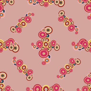 Soyut geometrik renkli seamless modeli daireler ile