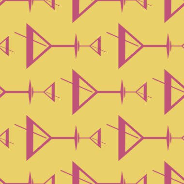 Tropik kokteyller renkli seamless modeli