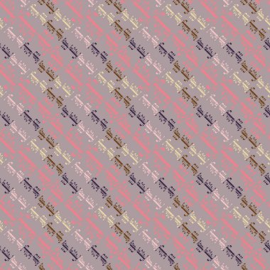 Arapça metin mutlu tatil çok renkli seamless modeli.