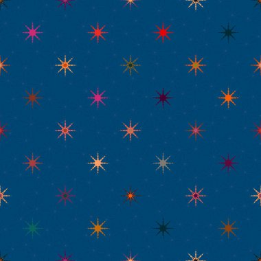 Arka plan için yıldız ile soyut geometrik renkli desen.