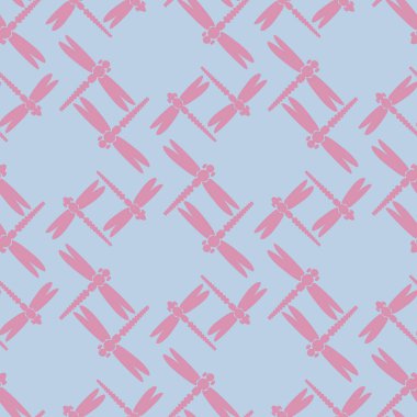 Dekoratif renkli seamless modeli ile şirin yusufçuk