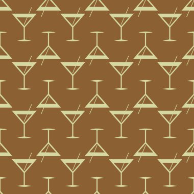 Tropik kokteyller renkli seamless modeli