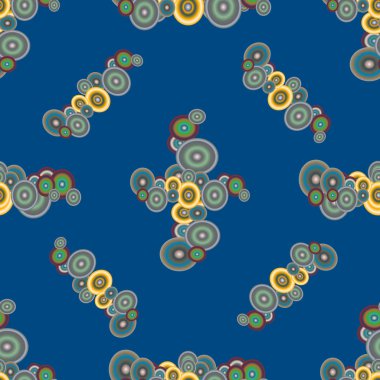 Soyut geometrik renkli seamless modeli daireler ile