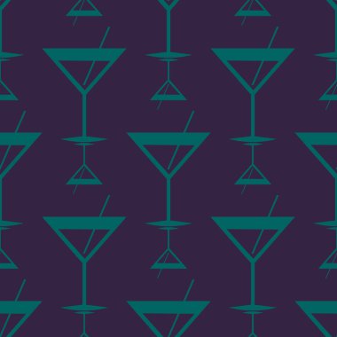 Tropik kokteyller renkli seamless modeli