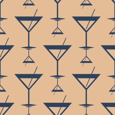 Tropik kokteyller renkli seamless modeli