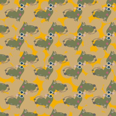 Soyut kalpler Dikişsiz desen arka planı için. 