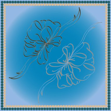 Set çekilmiş yay izole el renk arka plan üzerinde.