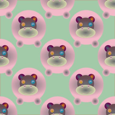 şirin suaygırları seamless modeli, vektör çizim 