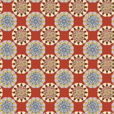  soyut çiçek geometrik Dikişsiz desen arka planı için