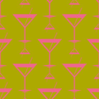 Tropik kokteyller renkli seamless modeli