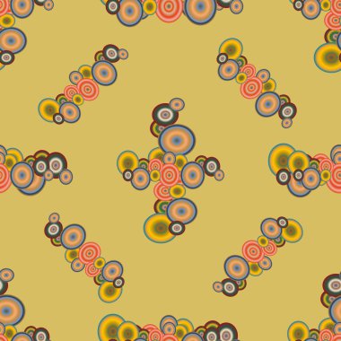 Soyut geometrik renkli seamless modeli daireler ile