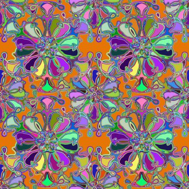 Soyut kaleydoskop renkli Dikişsiz desen arka planı için. 