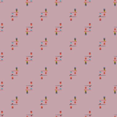 Dekoratif renkli seamless modeli ile şirin yusufçuk