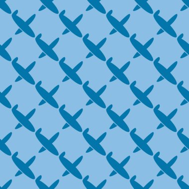 Uçakların, vektör çizim seamless modeli