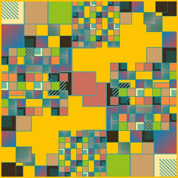 Abstracto Geométrico Patrón Inconsútil Colorido — Archivo Imágenes Vectoriales