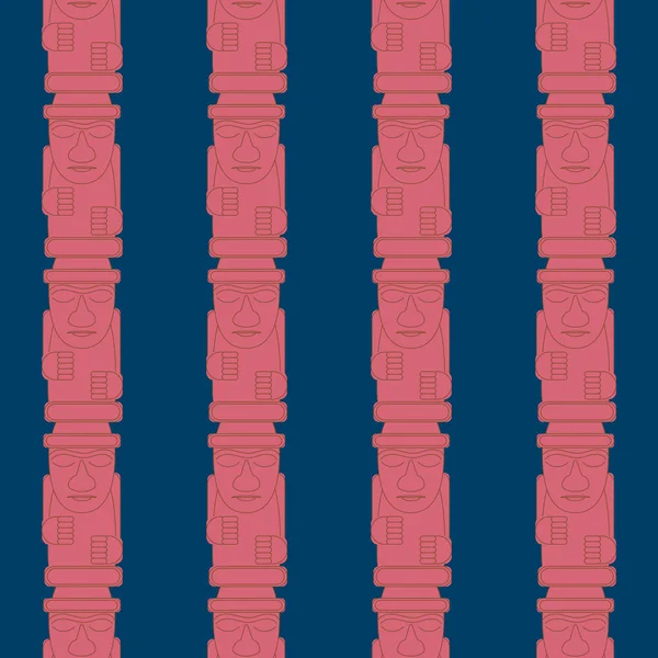 Dol Hareubangs Également Appelé Tol Harubangs Grandes Statues Rupestres Trouvées — Image vectorielle