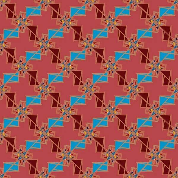 Abstract Geometrisch Kleurrijk Naadloos Patroon Voor Achtergrond — Stockvector