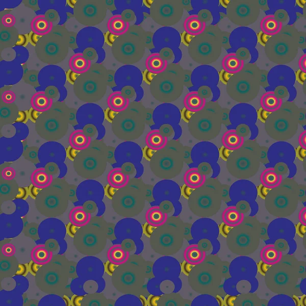 Abstrakte Geometrische Bunte Nahtlose Muster Mit Kreisen Hintergrund — Stockvektor