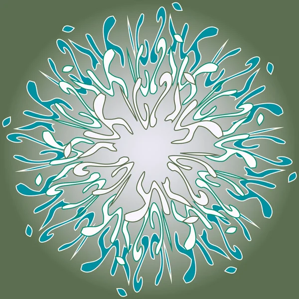 Nieuwe Symmetrische Abstracte Mandala Decoratief Object Kan Worden Gebruikt Voor — Stockvector