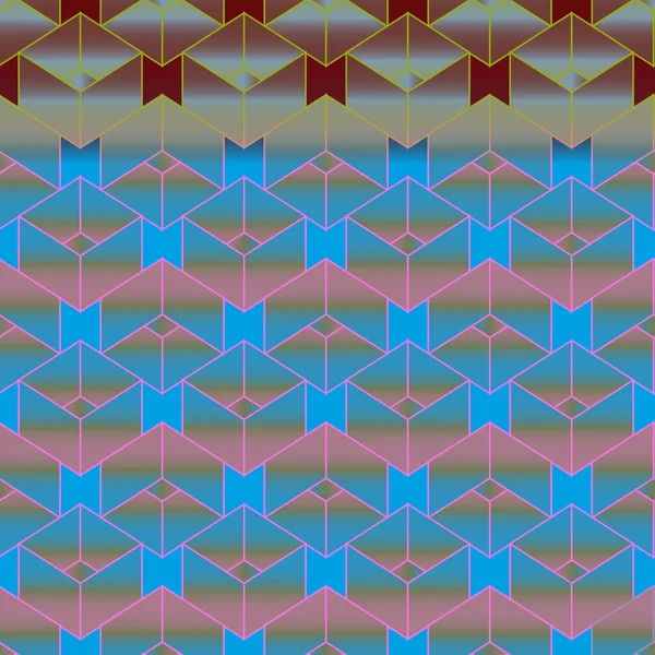 Fondo Abstracto Estilo Memphis Patrón Geométrico Sin Costura — Archivo Imágenes Vectoriales