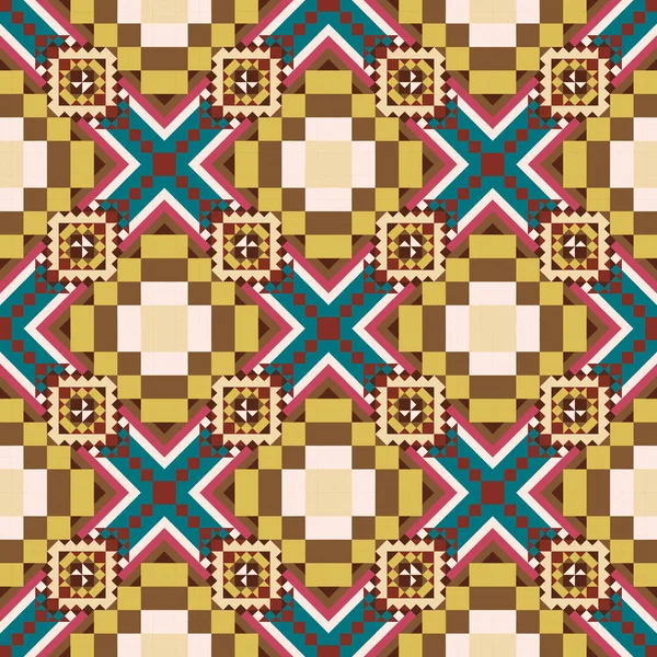 Geometrische Ethnische Muster Nahtloses Design Für Hintergrund Oder Tapete — Stockvektor