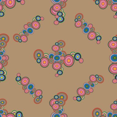 Soyut geometrik renkli seamless modeli daireler ile