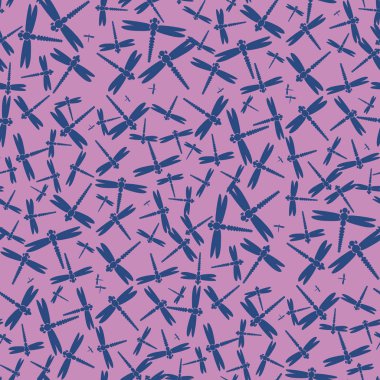 Dekoratif renkli seamless modeli ile şirin yusufçuk