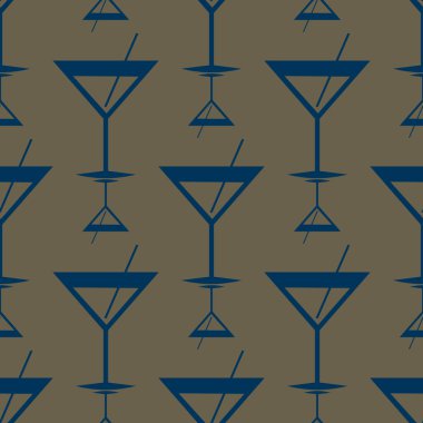 Tropik kokteyller renkli seamless modeli