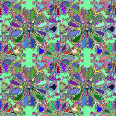 Soyut kaleydoskop renkli Dikişsiz desen arka planı için. 