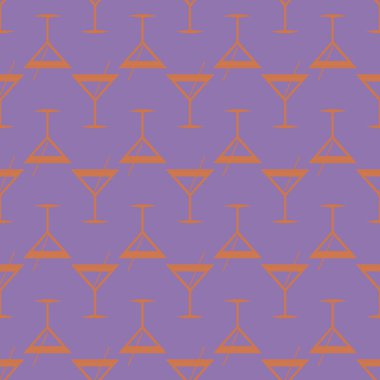 Tropik kokteyller renkli seamless modeli