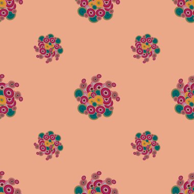 Daireler, arka plan ile soyut geometrik seamless modeli