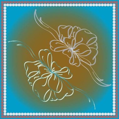 Set çekilmiş yay izole el renk arka plan üzerinde.