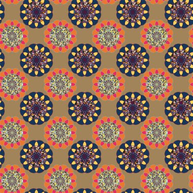  soyut çiçek geometrik Dikişsiz desen arka planı için