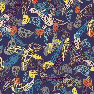 Tüyler, vektör çizim ile zemin 