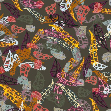 Tüyler, vektör çizim ile zemin 