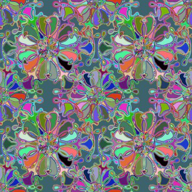 Soyut kaleydoskop renkli Dikişsiz desen arka planı için. 