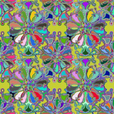 Soyut kaleydoskop renkli Dikişsiz desen arka planı için. 