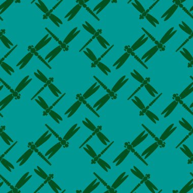 Dekoratif renkli seamless modeli ile şirin yusufçuk