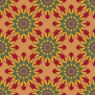  soyut çiçek geometrik Dikişsiz desen arka planı için