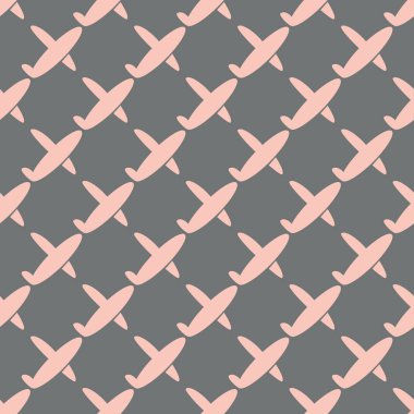 Uçakların, vektör çizim seamless modeli