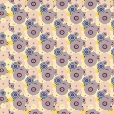 Soyut geometrik renkli seamless modeli daireler, arka plan ile