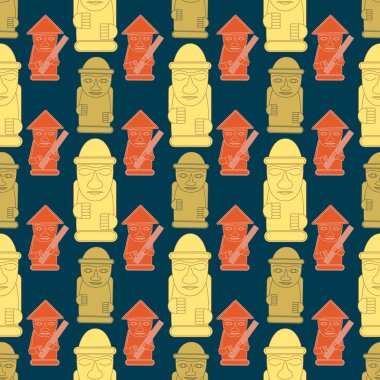 Dol hareubangs, tol harubangs, büyük taş heykeller Jeju Adası'nda Güney Kore Güney ucu bulundu olarak da adlandırılır. Seamless modeli