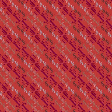 Arapça metin mutlu tatil çok renkli seamless modeli.