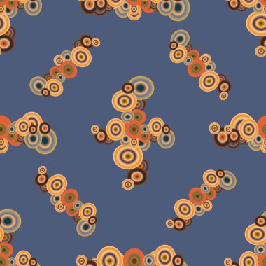 Soyut geometrik renkli seamless modeli daireler ile